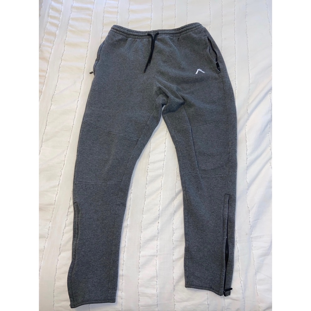 Alpha Clothing Co Tech Zip Joggers - Gray